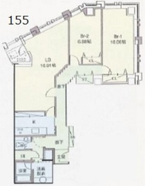 ザ・イトヤマタワー 155 間取り図