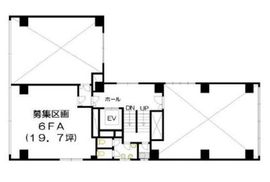 東成ビル 6階A 間取り図