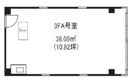 代々木公園Qビル 3階A 間取り図