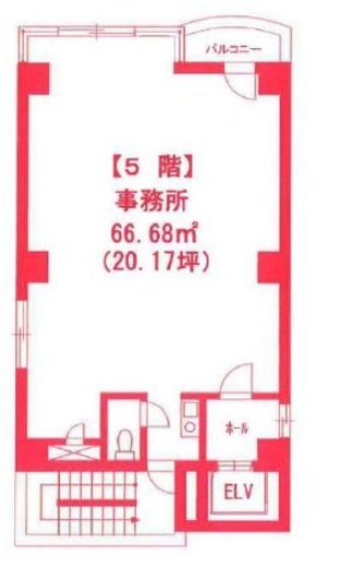 CIビル 5階 間取り図