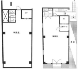 神宮前松井ビル B1-1階 間取り図
