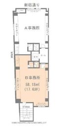 斉藤ビルディング 7階B 間取り図