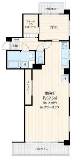 ピロティ南青山 404 間取り図