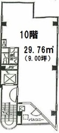 神田駅前ビル 10階 間取り図