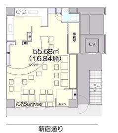 新宿紺野ビル 1階 間取り図