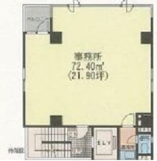 小伝馬町岩並ビル 2階 間取り図