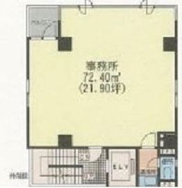 小伝馬町岩並ビル 2階 間取り図