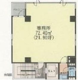 小伝馬町岩並ビル 2階 間取り図