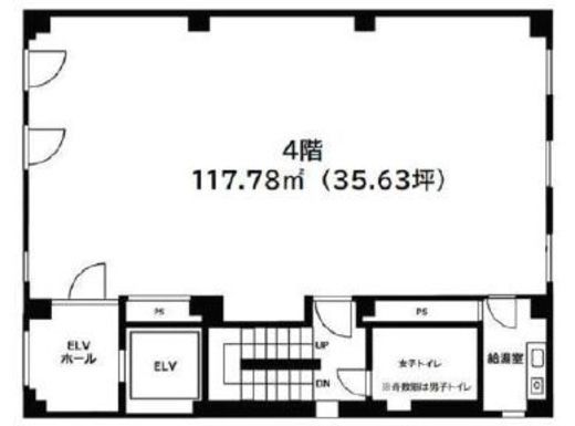 芝大門RUビル 4階 間取り図
