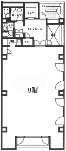 栄信ビル 8階 間取り図