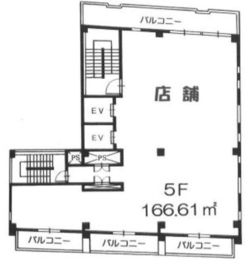 池田プラザビル 5階 間取り図