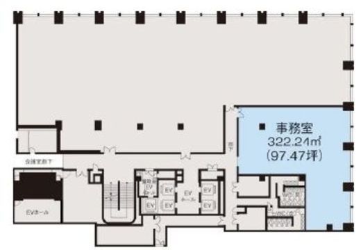 丸の内二重橋ビルディング 5階 間取り図