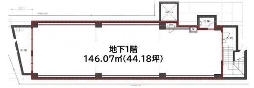 FPG links TAKESHITADORI(旧:プライム原宿) B1階 間取り図