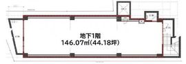 FPG links TAKESHITADORI(旧:プライム原宿) B1階 間取り図