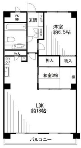 芝公園アビタシオン 705 間取り図