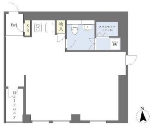 リゾーム麻布十番 201 間取り図