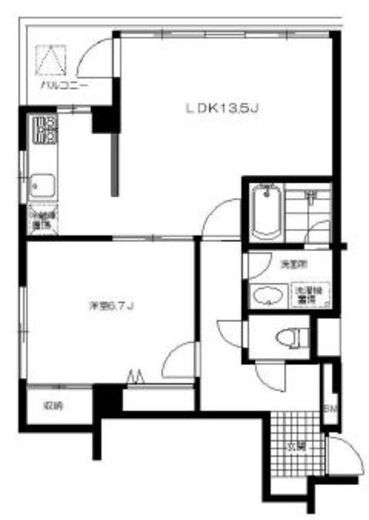 ブールデリエール外苑 302 間取り図