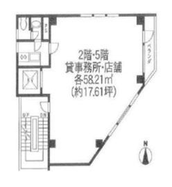 Jサンクス第1ビル 10階 間取り図