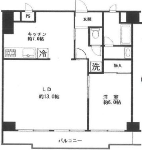 飯田橋ハイタウン 11階 間取り図