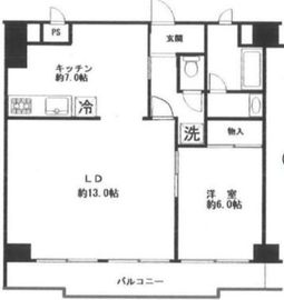 飯田橋ハイタウン 11階 間取り図