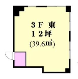 山武落合ビル 3階東 間取り図