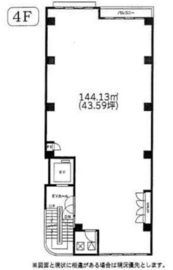 神楽坂センタービル 4階 間取り図