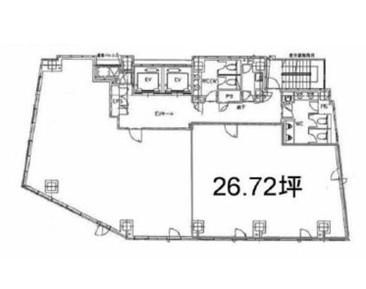 麹町市原ビル 5階 間取り図
