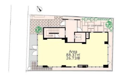 Gloria House(店舗) 1階 間取り図