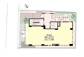 Gloria House(店舗) 1階 間取り図