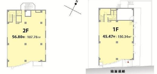 モンターナビル 1階+2階 間取り図