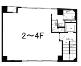 W2 KODENMACHO 2階 間取り図