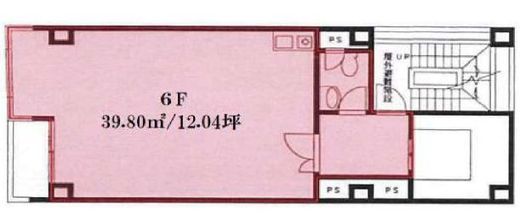 新橋シティビル 6階 間取り図