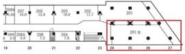 銀座ファイブ 201B 間取り図
