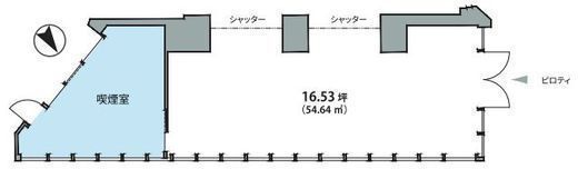 モメント汐留(店舗・事務所) 1階 間取り図