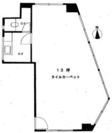 高安ビル 3階 間取り図