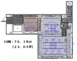 第2二葉ビル 10階 間取り図