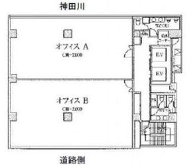 GYB秋葉原 9階AB 間取り図