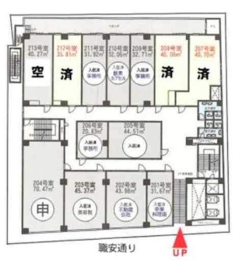 コントワール新宿 213 間取り図