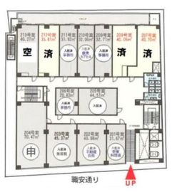 コントワール新宿 213 間取り図