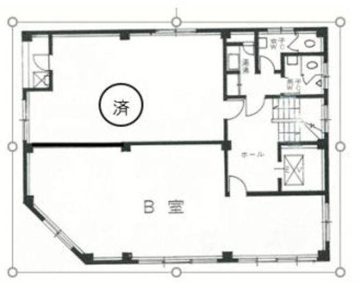 第2明治ビル 4階B 間取り図