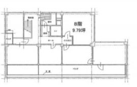 銀楽ビル 8階 間取り図