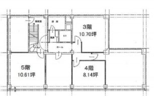 銀楽ビル 3階 間取り図