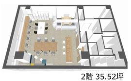 リードシー恵比寿ビル 2階 間取り図