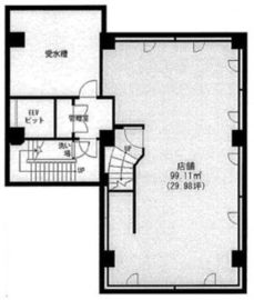 E-1BLDG B1階 間取り図