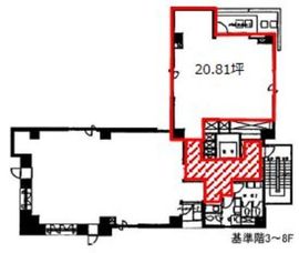 ルート西池袋ビル 302 間取り図