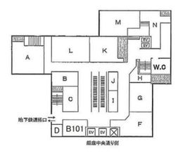 銀座コアビル B101 間取り図