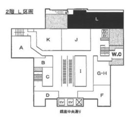 銀座コアビル 206L 間取り図
