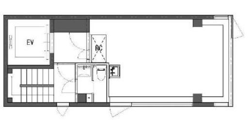 元屋ビル新富町 3階 間取り図
