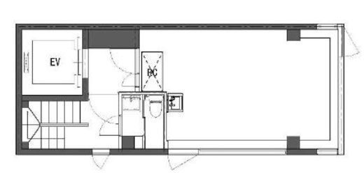 元屋ビル新富町 2階 間取り図