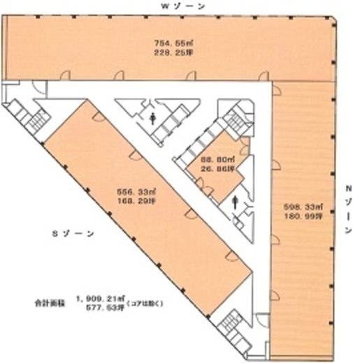 小田急第一生命ビル 12階 間取り図